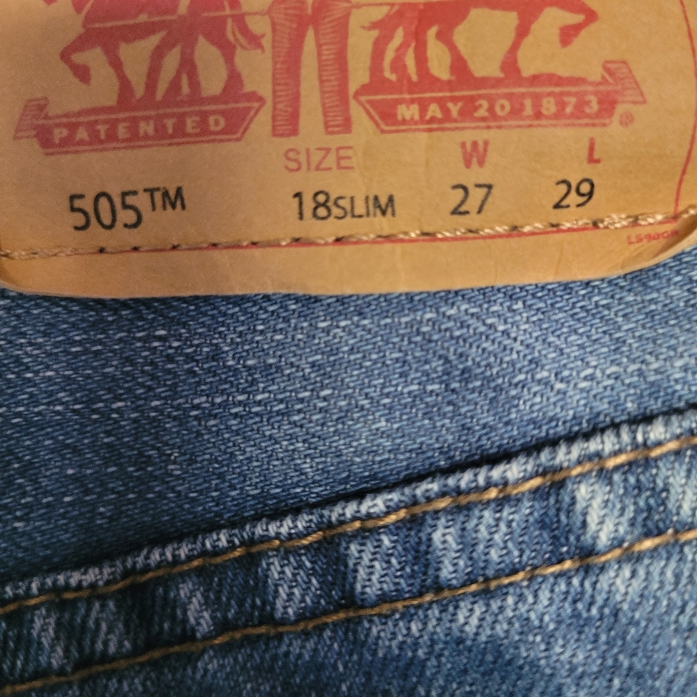Levis 505 SlimBoys sz 18 Slim 27x29